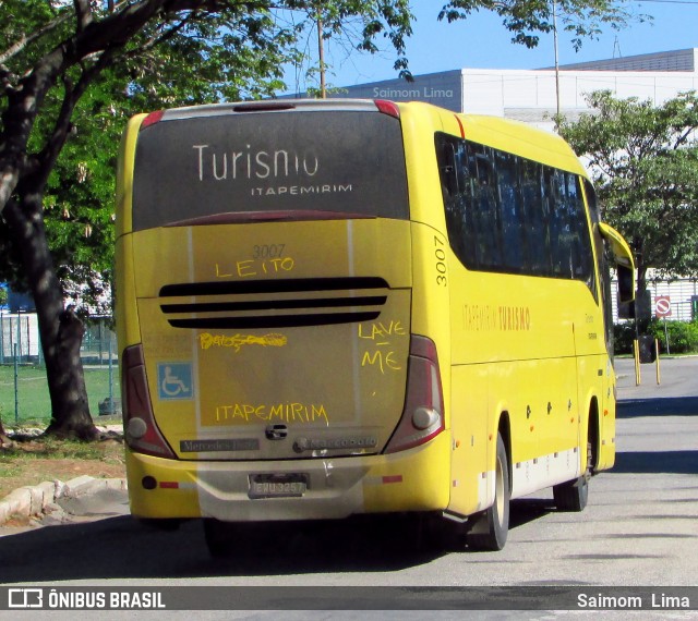 Viação Itapemirim 3007 na cidade de Vitória, Espírito Santo, Brasil, por Saimom  Lima. ID da foto: 6582222.