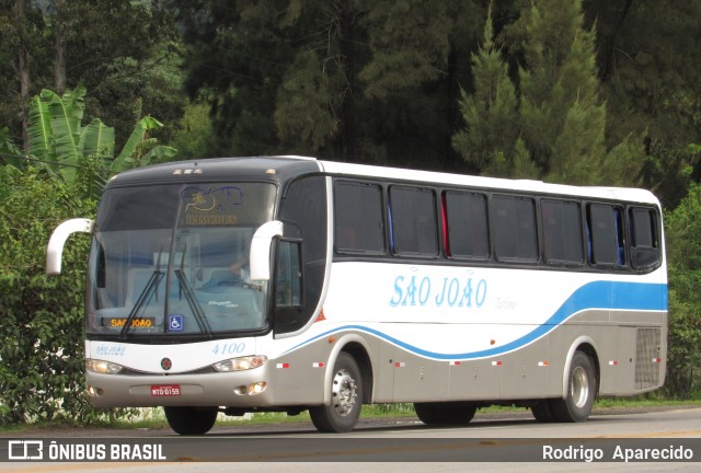 São João Turismo 4100 na cidade de Conselheiro Lafaiete, Minas Gerais, Brasil, por Rodrigo  Aparecido. ID da foto: 6581545.