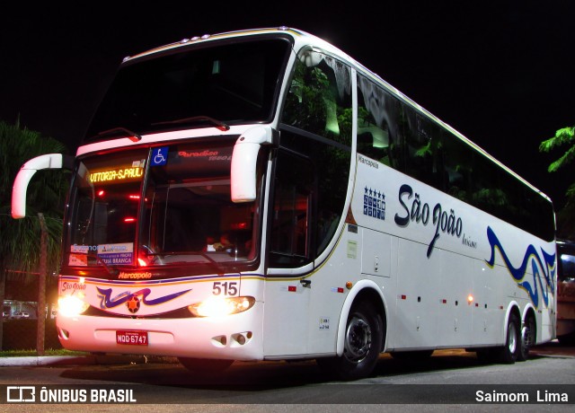 São João Turismo 515 na cidade de Vitória, Espírito Santo, Brasil, por Saimom  Lima. Número da foto: #6580577.