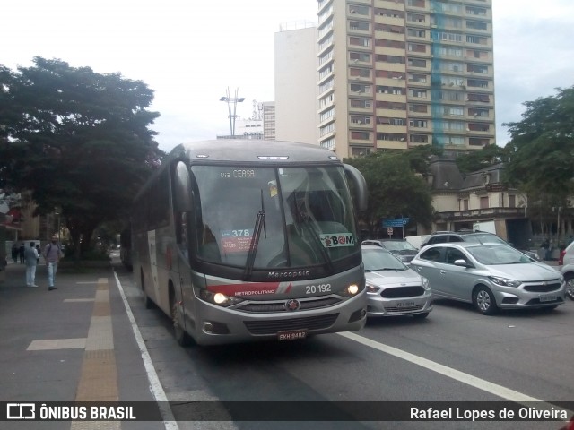 Auto Viação Urubupungá 20.192 na cidade de São Paulo, São Paulo, Brasil, por Rafael Lopes de Oliveira. ID da foto: 6580252.