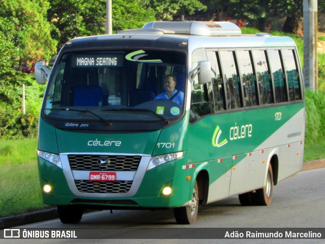 Célere Transportes 1701 na cidade de Belo Horizonte, Minas Gerais, Brasil, por Adão Raimundo Marcelino. ID da foto: 6581981.