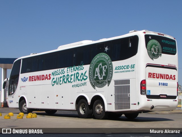 Reunidas Transportes Coletivos 31802 na cidade de Goiânia, Goiás, Brasil, por Mauro Alcaraz. Número da foto: #6581903.