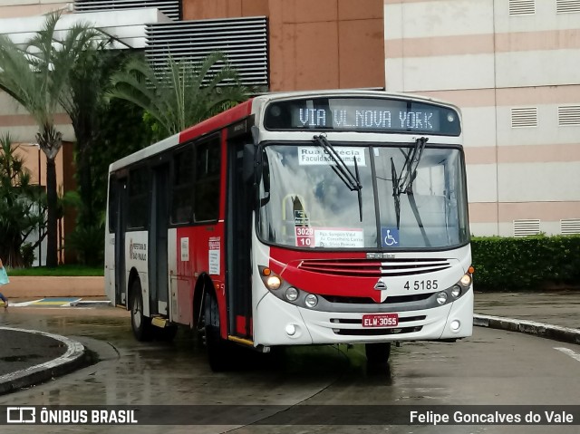 Allibus Transportes 4 5185 na cidade de São Paulo, São Paulo, Brasil, por Felipe Goncalves do Vale. Número da foto: #6581249.