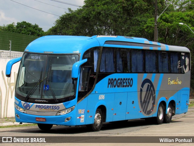 Auto Viação Progresso 6096 na cidade de Recife, Pernambuco, Brasil, por Willian Pontual. ID da foto: 6580799.