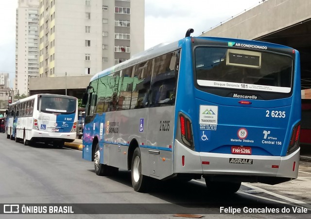 Transcooper > Norte Buss 2 6235 na cidade de São Paulo, São Paulo, Brasil, por Felipe Goncalves do Vale. Número da foto: #6582225.