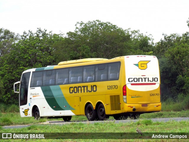 Empresa Gontijo de Transportes 12870 na cidade de Pirapora, Minas Gerais, Brasil, por Andrew Campos. ID da foto: 6580037.