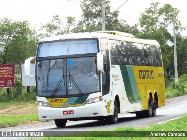 Empresa Gontijo de Transportes 12870 na cidade de Pirapora, Minas Gerais, Brasil, por Andrew Campos. ID da foto: 6580032.