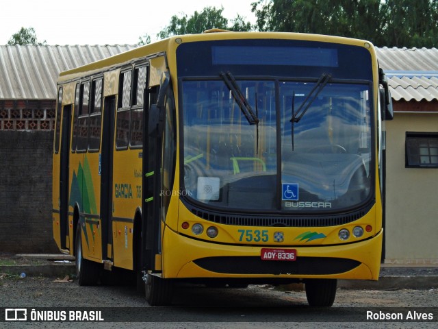 Viação Garcia 7535 na cidade de Nova Esperança, Paraná, Brasil, por Robson Alves. ID da foto: 6582334.