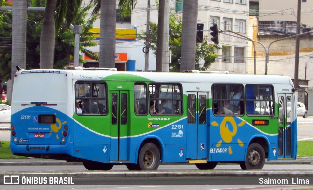 Nova Transporte 22101 na cidade de Vitória, Espírito Santo, Brasil, por Saimom  Lima. Número da foto: #6580619.