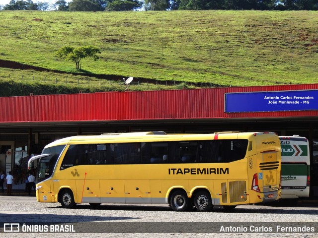Viação Itapemirim 60803 na cidade de João Monlevade, Minas Gerais, Brasil, por Antonio Carlos Fernandes. Número da foto: #6583180.