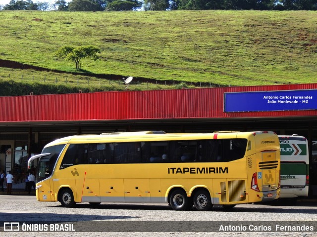 Viação Itapemirim 60803 na cidade de João Monlevade, Minas Gerais, Brasil, por Antonio Carlos Fernandes. ID da foto: 6583180.