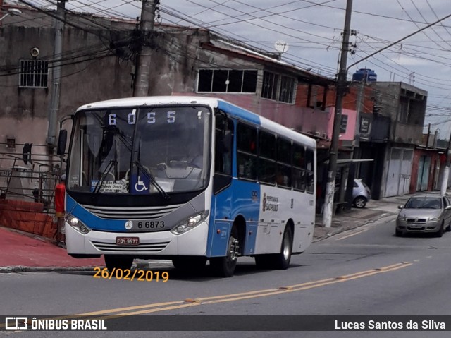 Transwolff Transportes e Turismo 6 6873 na cidade de São Paulo, São Paulo, Brasil, por Lucas Santos da Silva. ID da foto: 6583227.