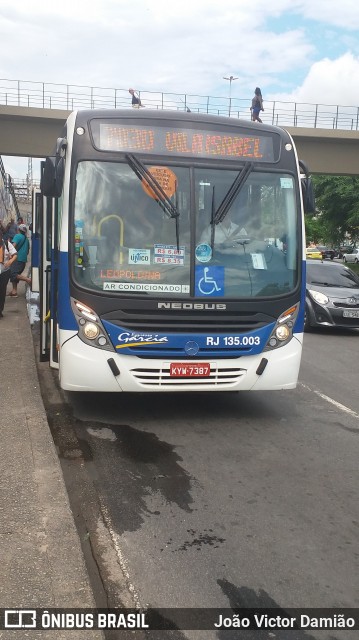 Expresso Garcia RJ 135.003 na cidade de Rio de Janeiro, Rio de Janeiro, Brasil, por João Victor Damião. Número da foto: #6584683.