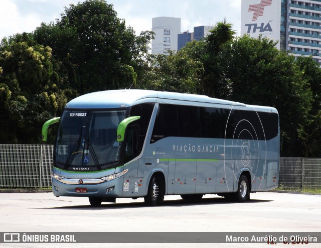 Viação Garcia 8513 na cidade de Curitiba, Paraná, Brasil, por Marco Aurélio de Oliveira. ID da foto: 6582654.