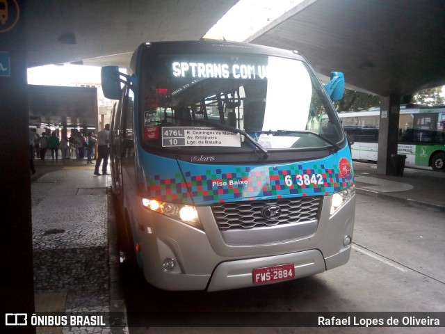Viação Paratodos > São Jorge > Metropolitana São Paulo > Mobibrasil 6 3842 na cidade de São Paulo, São Paulo, Brasil, por Rafael Lopes de Oliveira. Número da foto: #6583220.