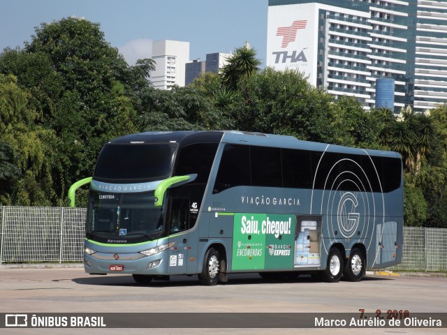 Viação Garcia 8531 na cidade de Curitiba, Paraná, Brasil, por Marco Aurélio de Oliveira. Número da foto: #6584046.