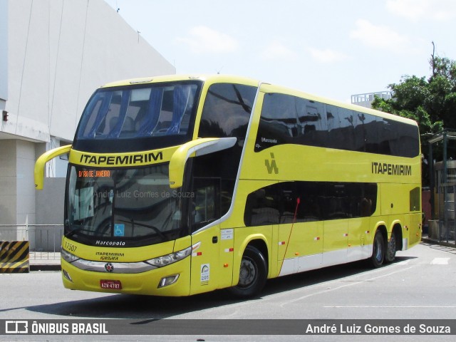 Viação Itapemirim 17507 na cidade de Rio de Janeiro, Rio de Janeiro, Brasil, por André Luiz Gomes de Souza. Número da foto: #6582587.
