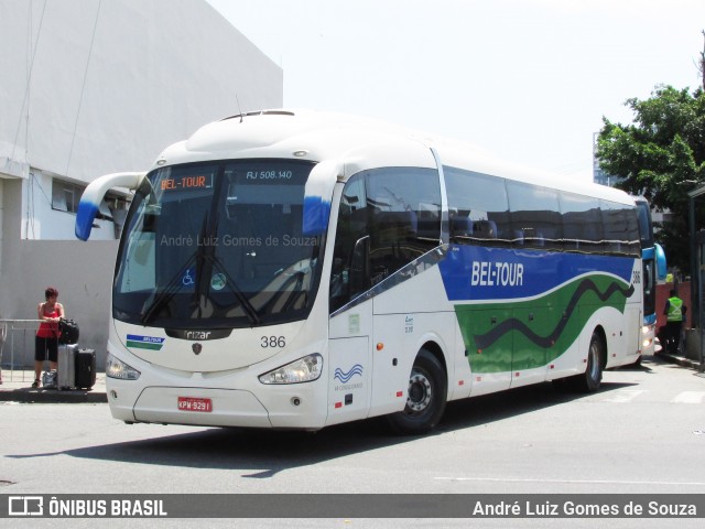 Bel-Tour Transportes e Turismo 386 na cidade de Rio de Janeiro, Rio de Janeiro, Brasil, por André Luiz Gomes de Souza. ID da foto: 6582712.