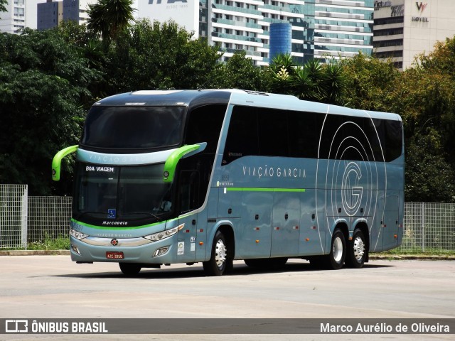 Viação Garcia 8551 na cidade de Curitiba, Paraná, Brasil, por Marco Aurélio de Oliveira. ID da foto: 6584065.