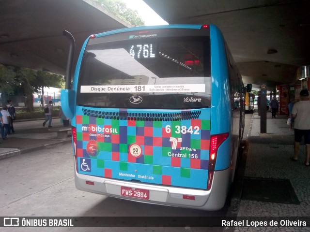 Viação Paratodos > São Jorge > Metropolitana São Paulo > Mobibrasil 6 3842 na cidade de São Paulo, São Paulo, Brasil, por Rafael Lopes de Oliveira. Número da foto: #6583232.