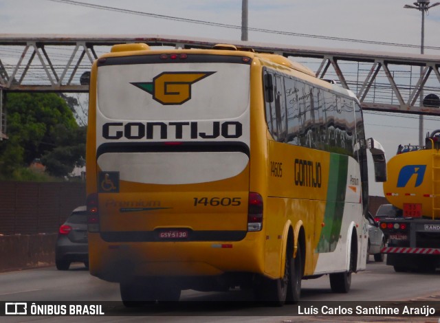 Empresa Gontijo de Transportes 14605 na cidade de Belo Horizonte, Minas Gerais, Brasil, por Luís Carlos Santinne Araújo. ID da foto: 6543632.