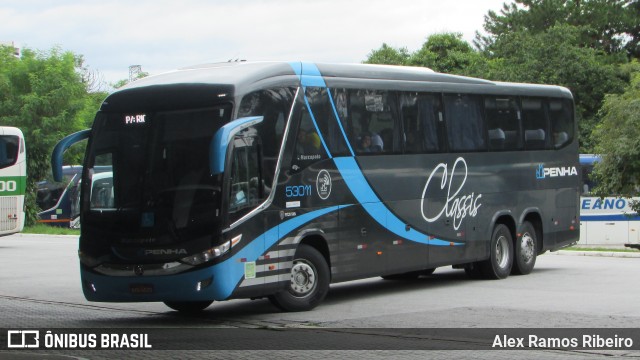 Empresa de Ônibus Nossa Senhora da Penha 53011 na cidade de Taubaté, São Paulo, Brasil, por Alex Ramos Ribeiro. ID da foto: 6544181.