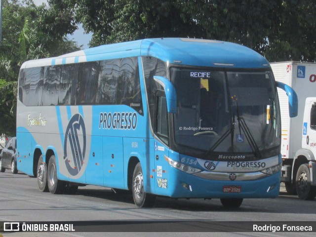 Auto Viação Progresso 6154 na cidade de Maceió, Alagoas, Brasil, por Rodrigo Fonseca. ID da foto: 6543521.