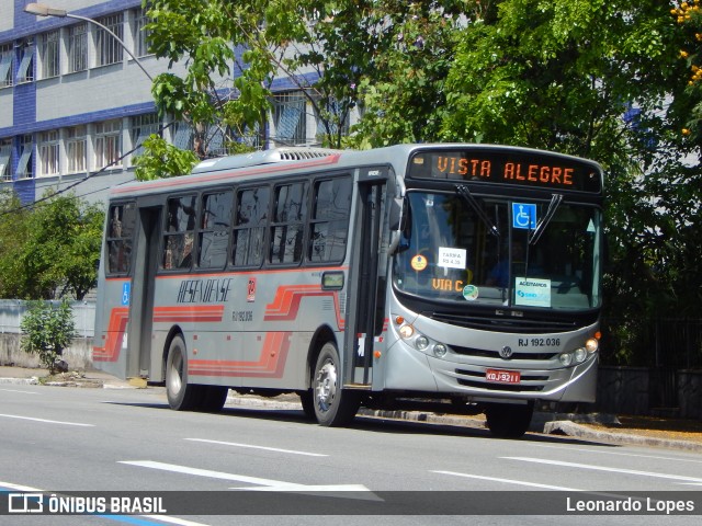 Viação Resendense RJ 192.036 na cidade de Volta Redonda, Rio de Janeiro, Brasil, por Leonardo Lopes. ID da foto: 6543268.