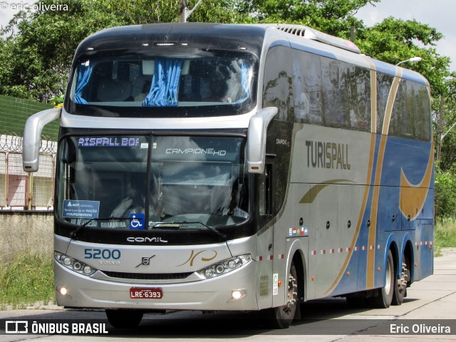 Turispall Transporte e Turismo 5200 na cidade de Recife, Pernambuco, Brasil, por Eric Oliveira. Número da foto: #6543817.