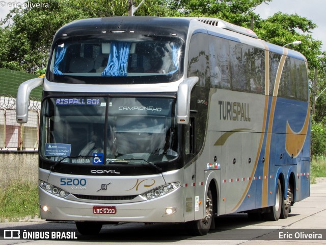 Turispall Transporte e Turismo 5200 na cidade de Recife, Pernambuco, Brasil, por Eric Oliveira. ID da foto: 6543817.