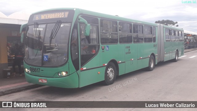 Transporte Coletivo Glória BB617 na cidade de Curitiba, Paraná, Brasil, por Lucas Weber Calizario. Número da foto: #6544235.