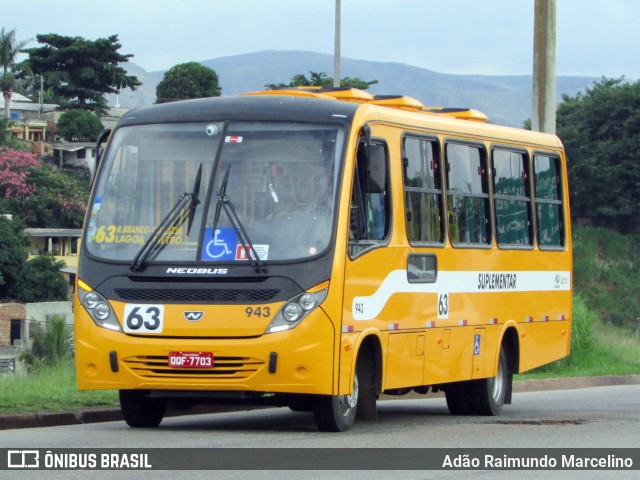 Transporte Suplementar de Belo Horizonte 943 na cidade de Belo Horizonte, Minas Gerais, Brasil, por Adão Raimundo Marcelino. ID da foto: 6587565.