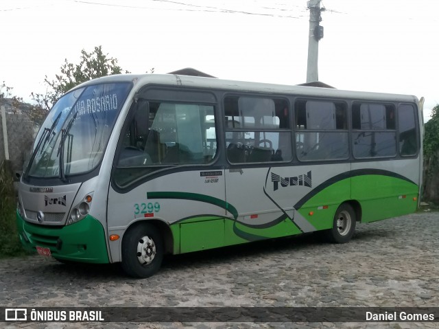 Turin Transportes 3299 na cidade de Ouro Preto, Minas Gerais, Brasil, por Daniel Gomes. ID da foto: 6586711.