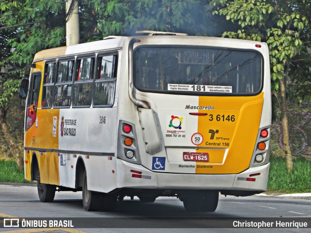 Transunião Transportes 3 6146 na cidade de São Paulo, São Paulo, Brasil, por Christopher Henrique. ID da foto: 6586626.
