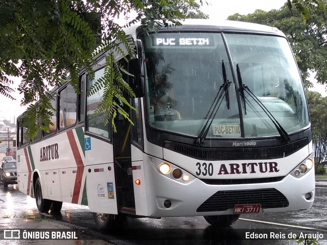 Aritur Turismo 330 na cidade de Belo Horizonte, Minas Gerais, Brasil, por Edson Reis de Araujo. Número da foto: #6587164.