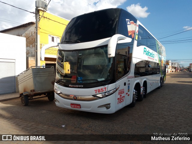 Rabelo Transportes 7857 na cidade de João Dourado, Bahia, Brasil, por Matheus Zeferino. ID da foto: 6588436.