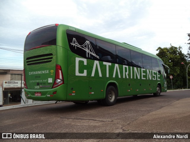 Auto Viação Catarinense 3459 na cidade de Cascavel, Paraná, Brasil, por Alexandre Rodrigo. ID da foto: 6589295.