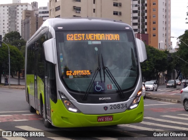 Viação Jardins 20834 na cidade de Belo Horizonte, Minas Gerais, Brasil, por Gabriel Oliveira. Número da foto: #6588050.