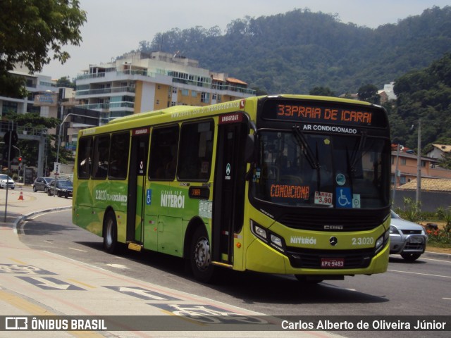 Expresso Miramar 2.3.020 na cidade de Niterói, Rio de Janeiro, Brasil, por Carlos Alberto de Oliveira Júnior. Número da foto: #6591835.