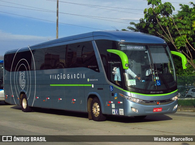 Viação Garcia 8105 na cidade de São Paulo, São Paulo, Brasil, por Wallace Barcellos. Número da foto: #6591132.