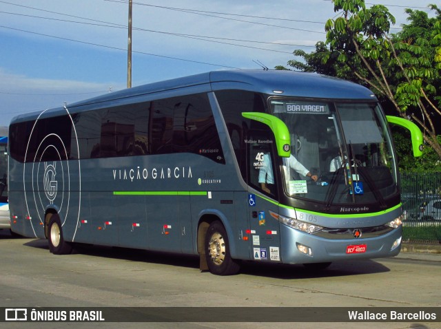 Viação Garcia 8105 na cidade de São Paulo, São Paulo, Brasil, por Wallace Barcellos. ID da foto: 6591132.