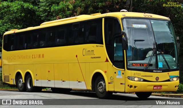 Viação Itapemirim 8705 na cidade de São Paulo, São Paulo, Brasil, por Vitor Nunes . Número da foto: #6591576.