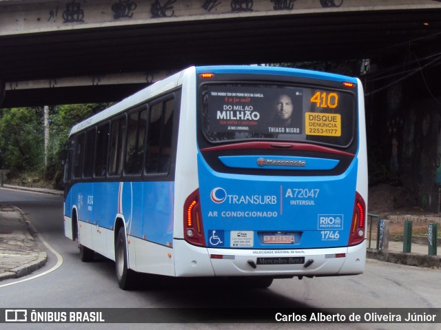 Transurb A72047 na cidade de Rio de Janeiro, Rio de Janeiro, Brasil, por Carlos Alberto de Oliveira Júnior. ID da foto: 6591810.