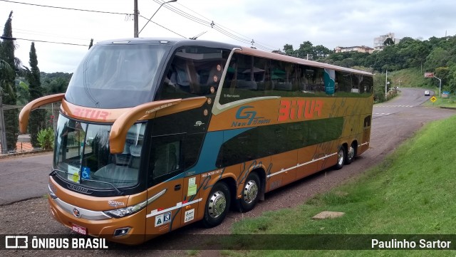 Bitur Transporte Coletivo e Turismo 8003 na cidade de Itá, Santa Catarina, Brasil, por Paulinho Sartor. Número da foto: #6592196.