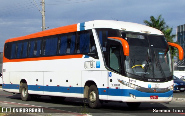 Expresso União 10298 na cidade de Vitória, Espírito Santo, Brasil, por Saimom  Lima. ID da foto: 6593207.