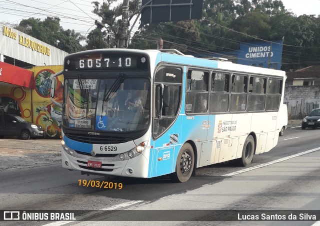 Transwolff Transportes e Turismo 6 6529 na cidade de São Paulo, São Paulo, Brasil, por Lucas Santos da Silva. Número da foto: #6593746.