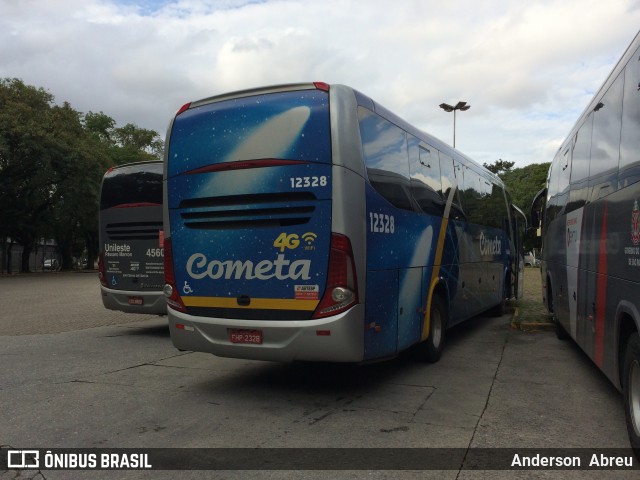 Viação Cometa 12328 na cidade de São Paulo, São Paulo, Brasil, por Anderson Abreu. ID da foto: 6592540.