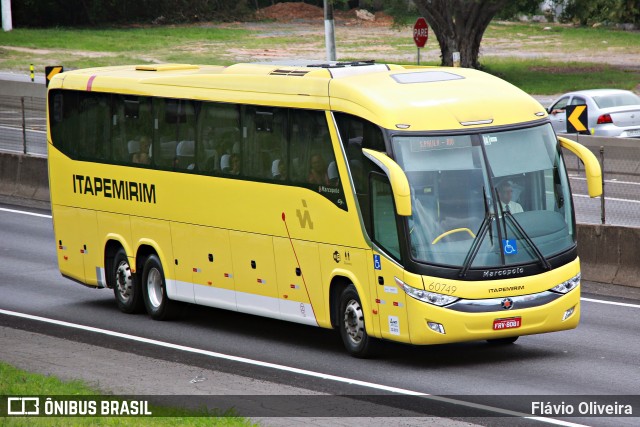 Viação Itapemirim 60749 na cidade de Resende, Rio de Janeiro, Brasil, por Flávio Oliveira. Número da foto: #6592965.