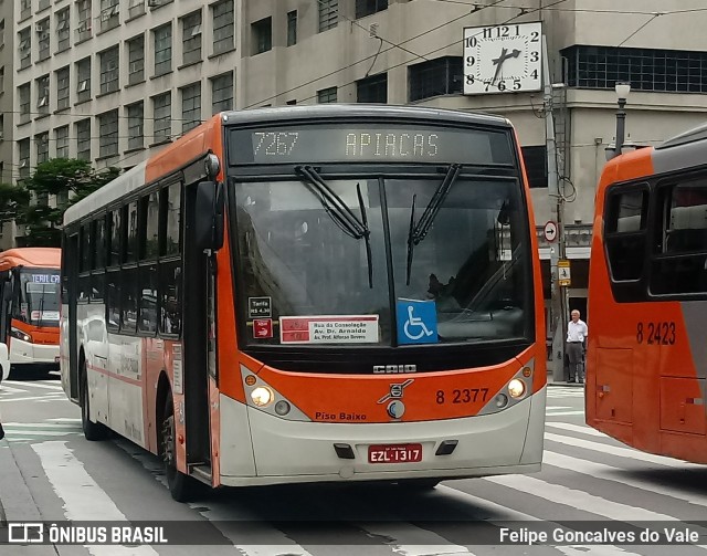 Viação Gato Preto 8 2377 na cidade de São Paulo, São Paulo, Brasil, por Felipe Goncalves do Vale. ID da foto: 6594034.