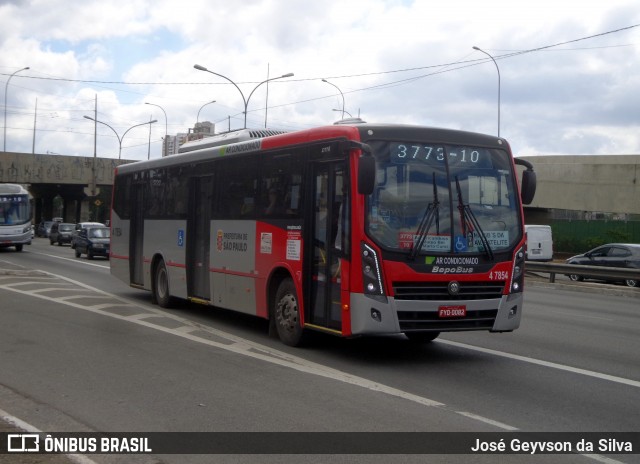 Pêssego Transportes 4 7854 na cidade de São Paulo, São Paulo, Brasil, por José Geyvson da Silva. ID da foto: 6595022.